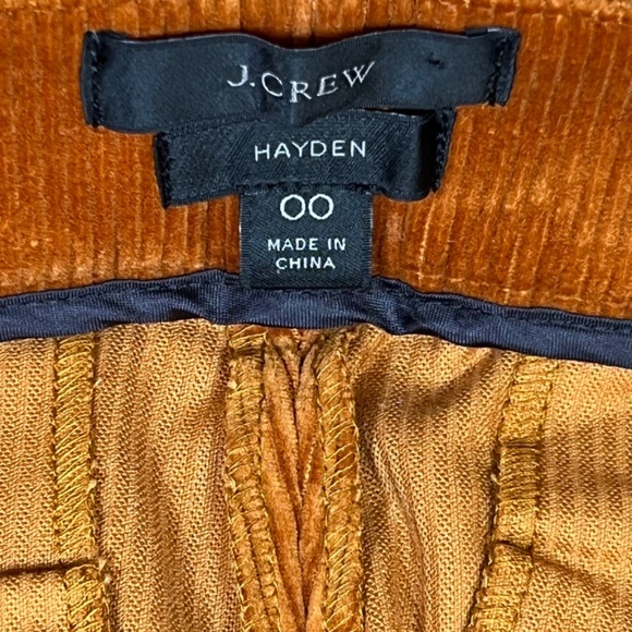 J Crew Orange Tarnish Corduroy Pants Size 00 - Picture 5 of 10